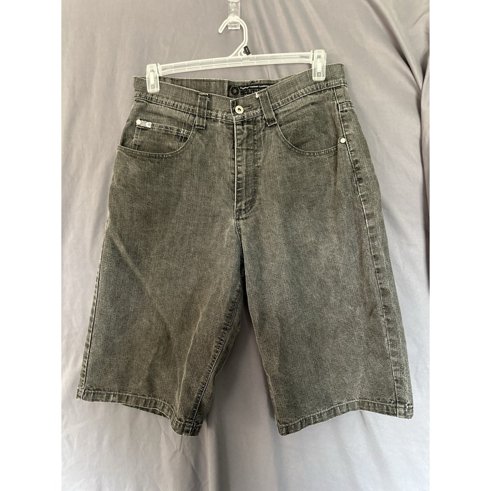 VINTAGE Southpole Jean Shorts Mens 34 Gray Jorts Baggy Hip Hop Y2K
